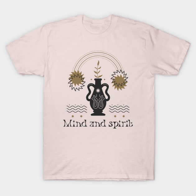 Mind & Spirit Mystical Spirituality Boho Style T-Shirt by Tip Top Tee's